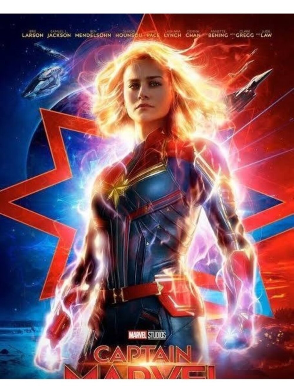 Captain Marvel 2019 Original DS Double Sided 27x40 Final Movie Poster Marvel